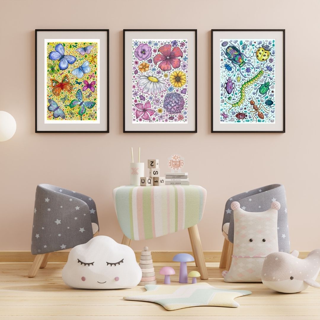 Visual of print in frame. FRAME NOT INCLUDED IN SALE.