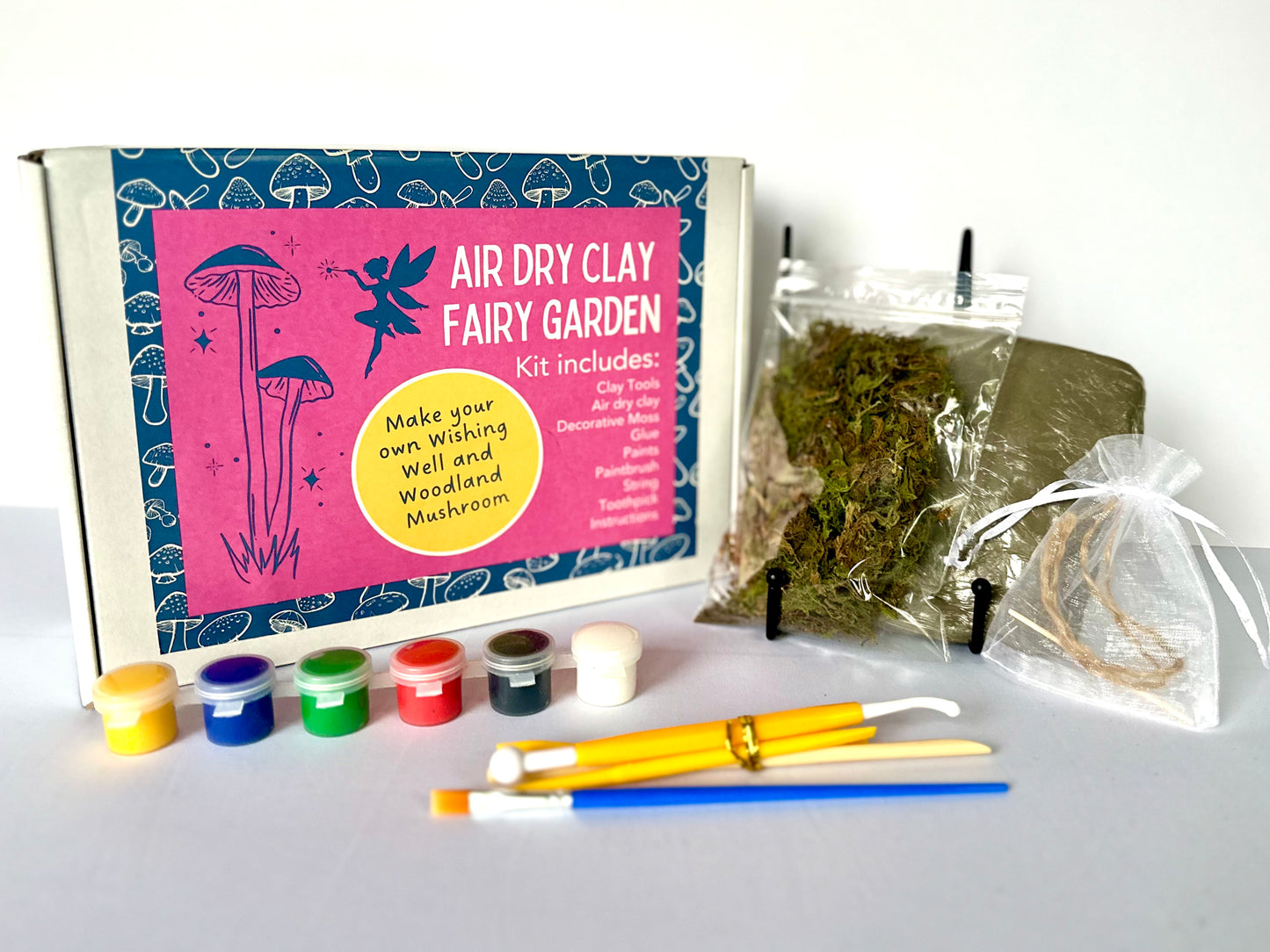 Air Dry Clay FAIRY GARDEN Craft Box