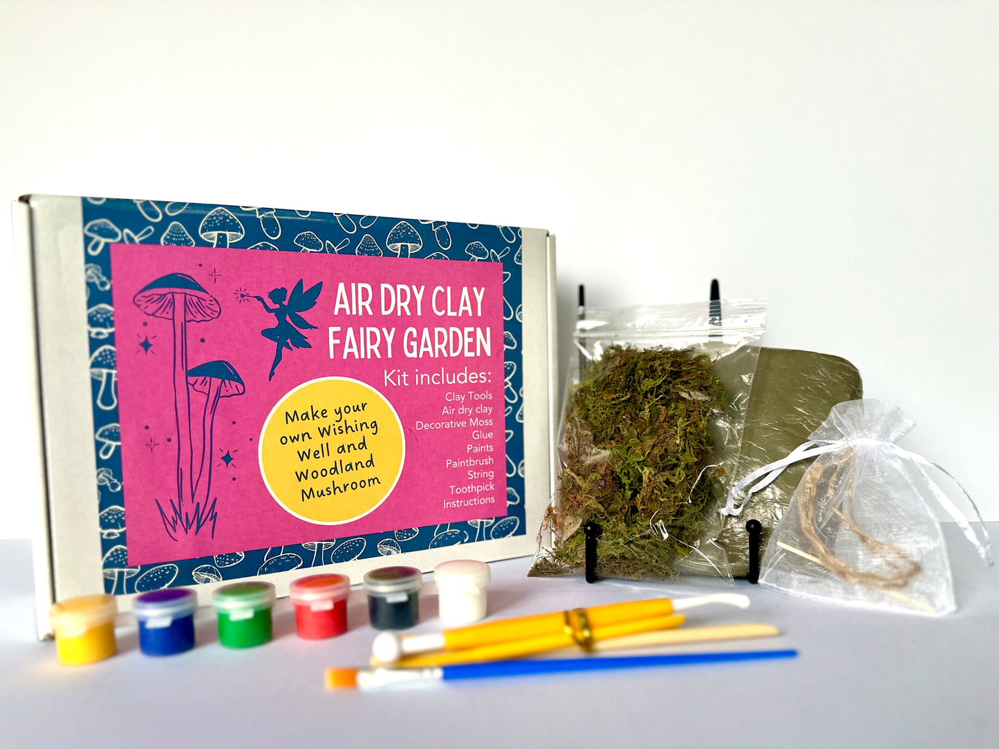 Air Dry Clay FAIRY GARDEN Craft Box